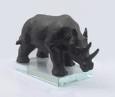 Rhinoceros African Style Polyresin Animal Figurines With Hand Painted Finished