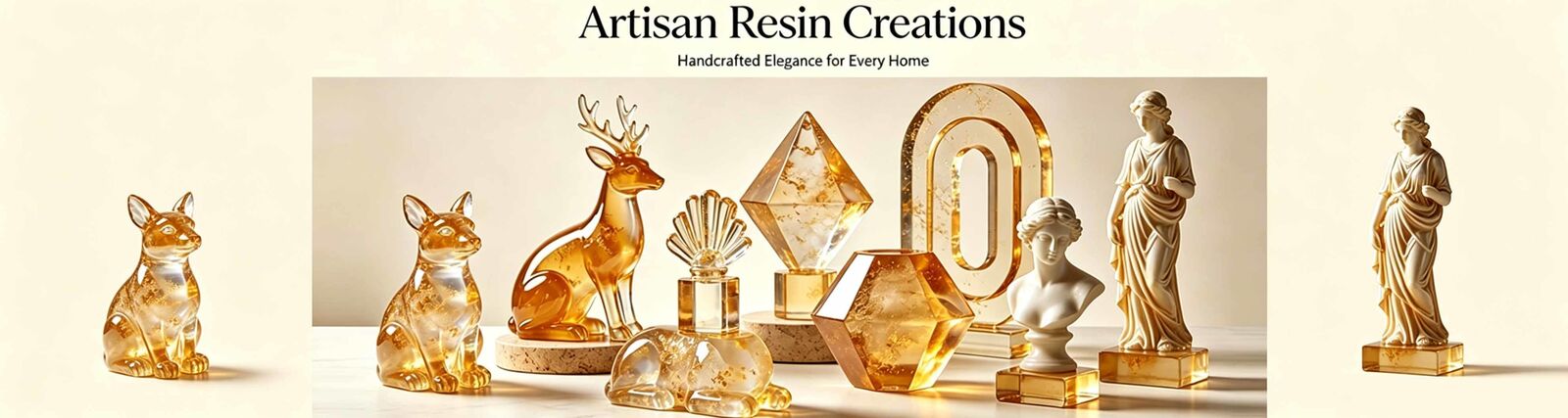 Patung Resin Transparan