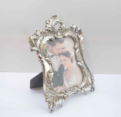 Vintage small picture frame, antique ornate picture frame, desktop picture frame