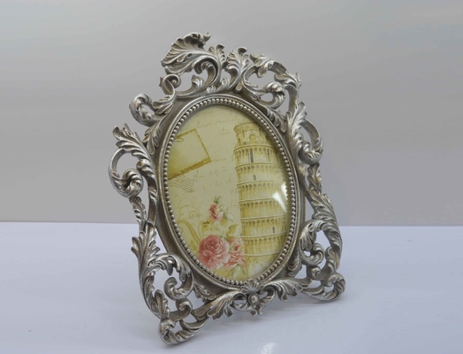 Vintage small picture frame, antique ornate picture frame, desktop picture frame