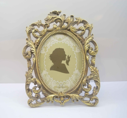 Vintage small picture frame, antique ornate picture frame, desktop picture frame