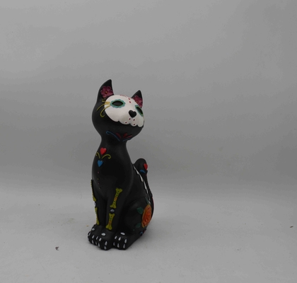Halloween skull sculptures, Halloween celebrations, cat sculptures