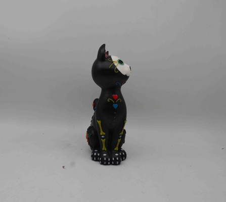 Halloween skull sculptures, Halloween celebrations, cat sculptures