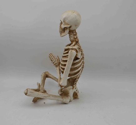Yoga Skull Statue Bone Stretcher Halloween Yoga Skull Statue Meditation Table Collectible Home Decor Decorations