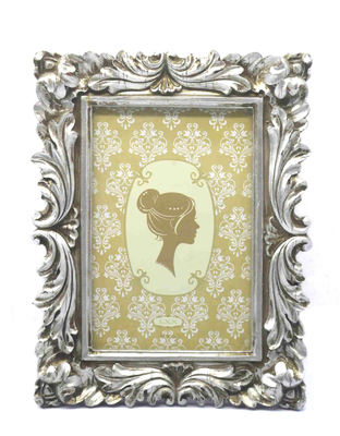 Hand-Crafted Resin Picture Frame with Easel & Hook for Tabletop & Wall