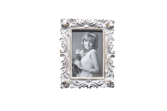 Hand-Crafted Resin Picture Frame with Easel & Hook for Tabletop & Wall