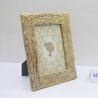 Sustainable Resin Material with Vintage Metallic Border, Elegant Old-World Appeal small picture frame