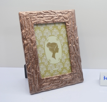 Sustainable Resin Material with Vintage Metallic Border, Elegant Old-World Appeal small picture frame