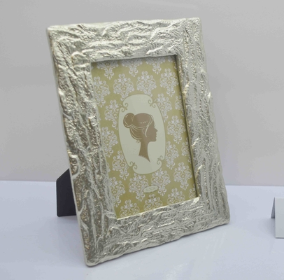 Sustainable Resin Material with Vintage Metallic Border, Elegant Old-World Appeal small picture frame