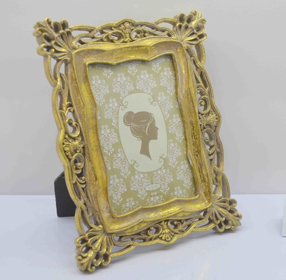 Factory Direct! Handmade Golden Resin Picture Frames (4x6) - Vintage Style at Wholesale  Prices resin photo frames