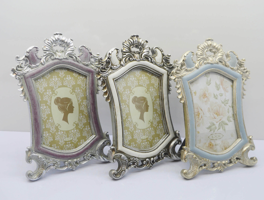Handmade Vintage Display Frame | Palace-style Embossed Photo Stand | Photography Prop & Home Decor