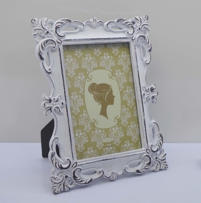 Resin Photo Frame for Tabletop Decor"– 4*6 Inch Vintage Gold Border Frame Wedding Photo Anniversary Frame Home Ins style