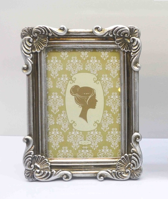 "High-Clarity Resin Frame, Anti-Yellowing & Waterproof" – 4×6 Inch Hand-Carved Gold Frame, Vintage Luxury Tabletop, Studio Use