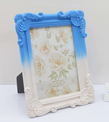 "High-Clarity Resin Frame, Anti-Yellowing & Waterproof" – 4×6 Inch Hand-Carved Gold Frame, Vintage Luxury Tabletop, Studio Use
