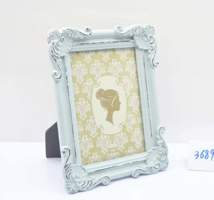 "High-Clarity Resin Frame, Anti-Yellowing & Waterproof" – 4×6 Inch Hand-Carved Gold Frame, Vintage Luxury Tabletop, Studio Use