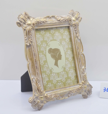 Resin Photo Frame Wholesale Price Direct" – 4×6 Inch Golden Embossed Frame, Vintage Wedding Photo Display, Buy 1 Get 3 Gift Box