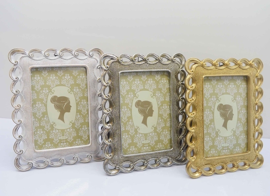 "Resin Frame as Creative Gift" – 4×6 Inch Vintage Gold Tabletop Frame, Wedding/Anniversary/Birthday Gift for Her, Elegant Gift Box