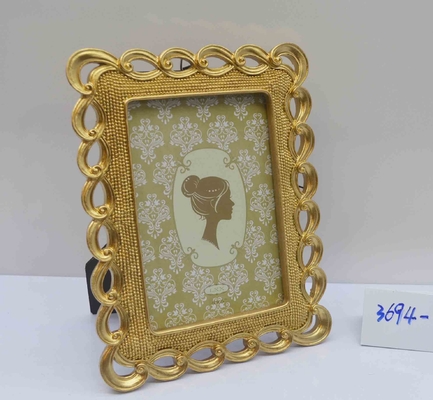 "Resin Frame as Creative Gift" – 4×6 Inch Vintage Gold Tabletop Frame, Wedding/Anniversary/Birthday Gift for Her, Elegant Gift Box