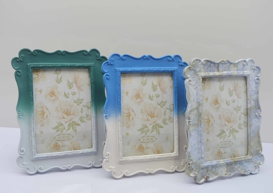 Custom Engraved Resin Photo Frame" – 4×6 Inch Golden Vintage Frame, Personalized Birthday/Anniversary Gift, Hand-Carved