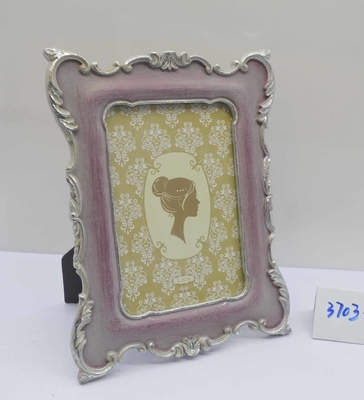 Handmade 4×6 Inch Vintage Photo Stand with Ornate Carvings - Personalized Anniversary Gift