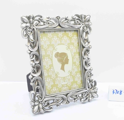 4×6 Inch Handmade Resin Display with Baroque Motifs - Trendy Home Styling Accent small picture frame