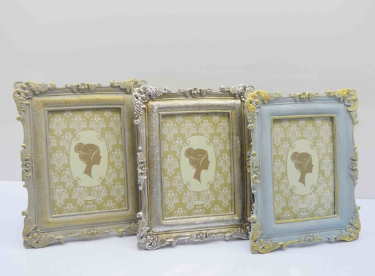 4×6 Inch Handmade Photo Frame with 99% UV-Resistant & Anti-Fog Coating - European Relief Art Display for Humid Climates
