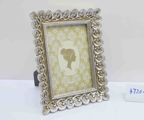 4×6 Inch Wood-grain Resin Frame with Rustic Patina - Country Style Photo Display