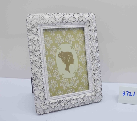 4×6 Inch Mahogany-tone Resin Frame with Landscape Carvings - Scholar's Study Essential