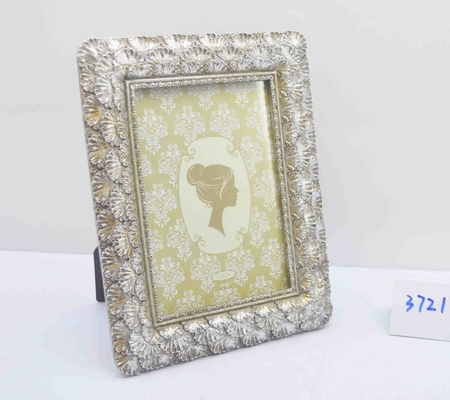 4×6 Inch Mahogany-tone Resin Frame with Landscape Carvings - Scholar's Study Essential