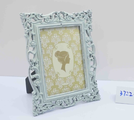 4×6 Inch Dragon-&-Phoenix Resin Frame - Traditional Marriage Ceremony Display