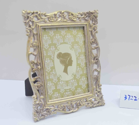 4×6 Inch Dragon-&-Phoenix Resin Frame - Traditional Marriage Ceremony Display