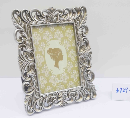 4×6 Inch Tapered Resin Frame with Walnut Finish - Retro Modern Decor