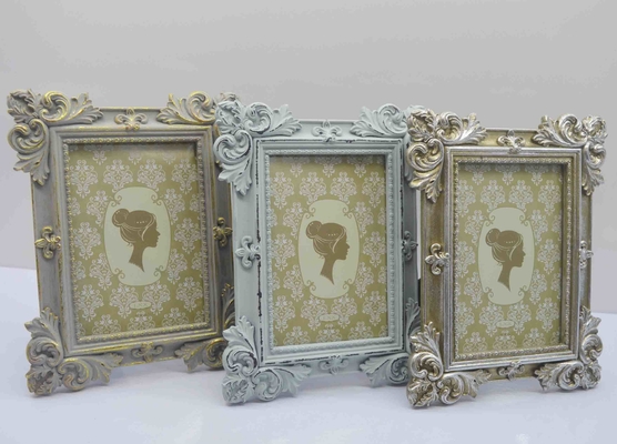 4×6 Inch Snow-crystal Resin Frame with Hidden Compartment - Christmas Memory Keeper