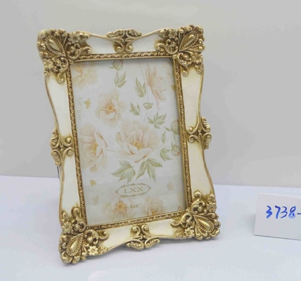 4×6 Inch Red Lacquer Resin Frame with 24K Gold  Character - Lunar New Year Decor
