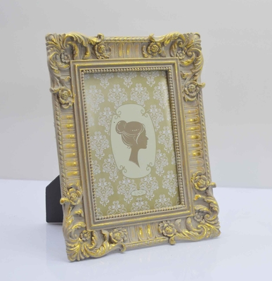 4×6 Inch Chinese Wedding Resin Frame with Silk Ribbon Accents - Bridal Chamber Essential