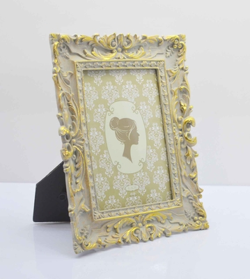 4×6 Inch Chinese Wedding Resin Frame with Silk Ribbon Accents - Bridal Chamber Essential
