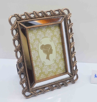 4×6 Inch Perfume-bottle Resin Frame with Crystal Inlays - Dressing Table Jewel