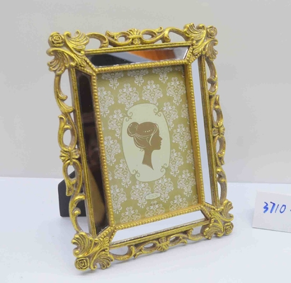 4×6 Inch Perfume-bottle Resin Frame with Crystal Inlays - Dressing Table Jewel