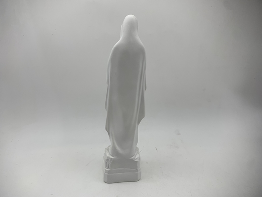 Resin Virgin Mary Statue Religious Decor– Handmade Catholic Home Altar Sculpture, 10 Inch Graceful Figurine resin angel statues