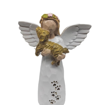 Resin Virgin Mary statue religious decoration, handcrafted Catholic sculpture, 10-inch elegant statue