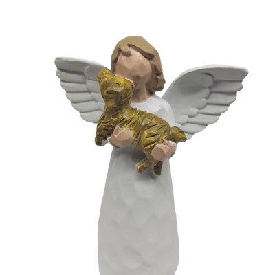 Resin Virgin Mary statue religious decoration, handcrafted Catholic sculpture, 10-inch elegant statue