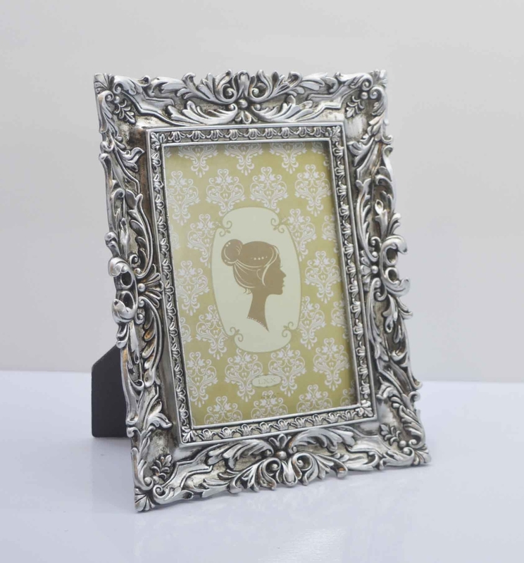 4×6 Inch Chinese Wedding Resin Frame with Silk Ribbon Accents - Bridal Chamber Essential